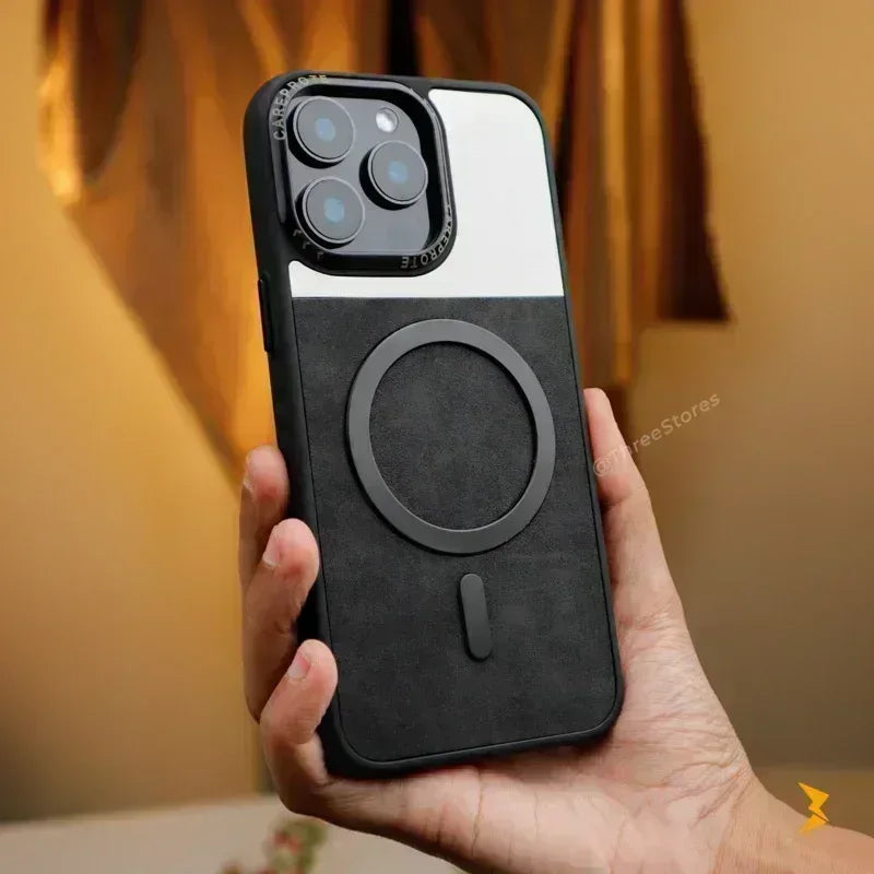 Clint Leather Magsafe Case iPhone 16 Pro - Three