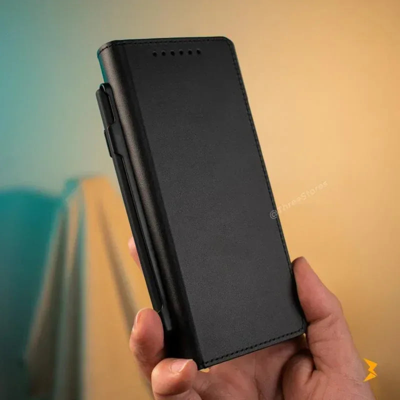 Coating Leather Case Samsung Z Fold 6 - Three