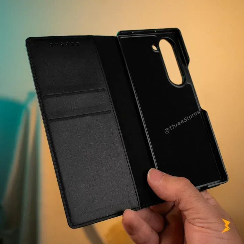 Coating Leather Case Samsung Z Fold 6 - Three