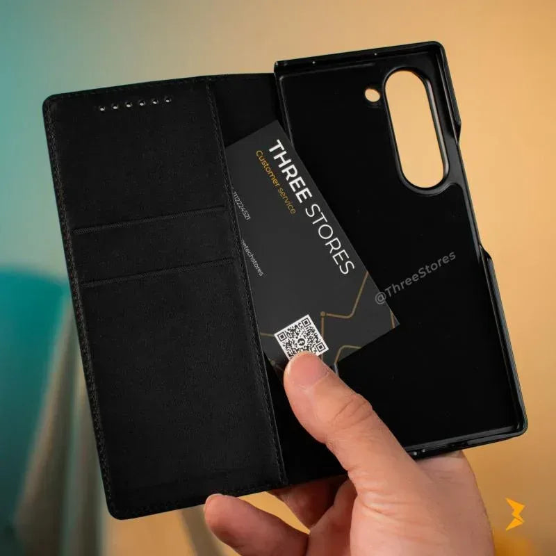 Coating Leather Case Samsung Z Fold 6 - Three
