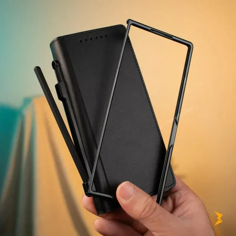 Coating Leather Case Samsung Z Fold 6 - Three