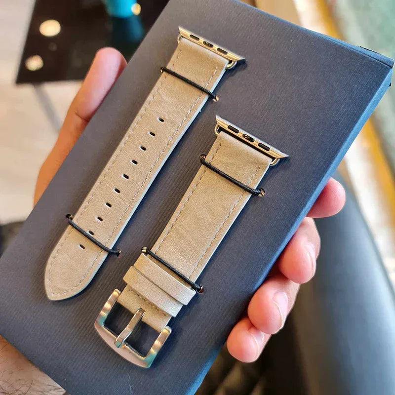 Coblue Slim Leather Band For Apple Watch - Three