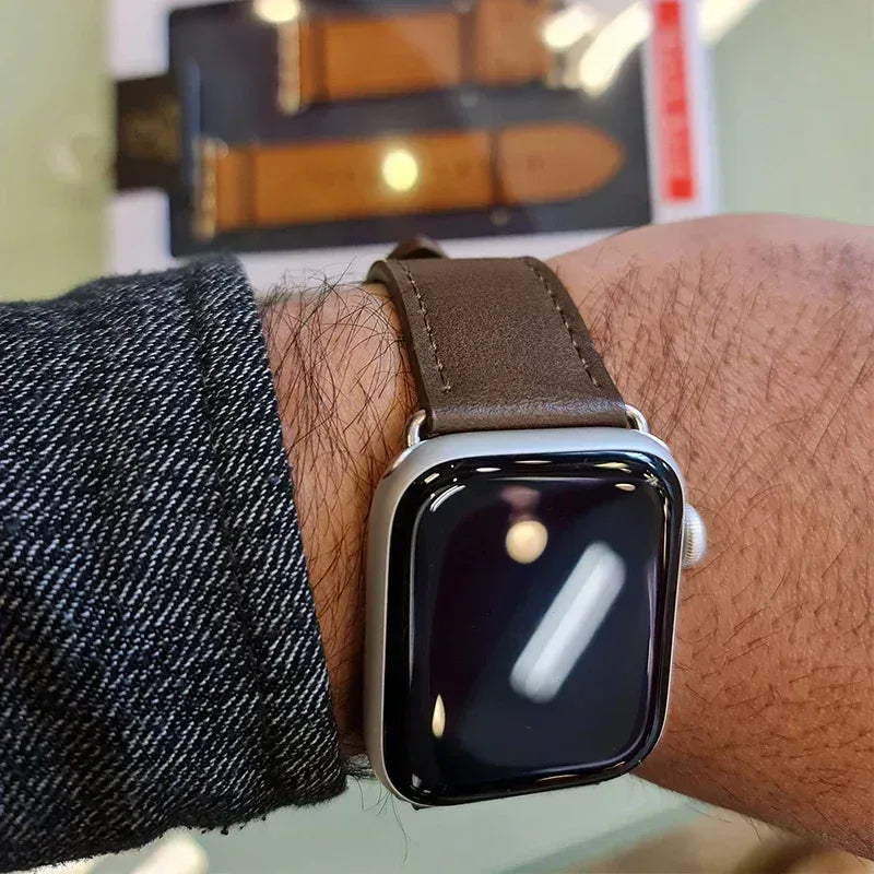 Coblue Slim Leather Band For Apple Watch - Three
