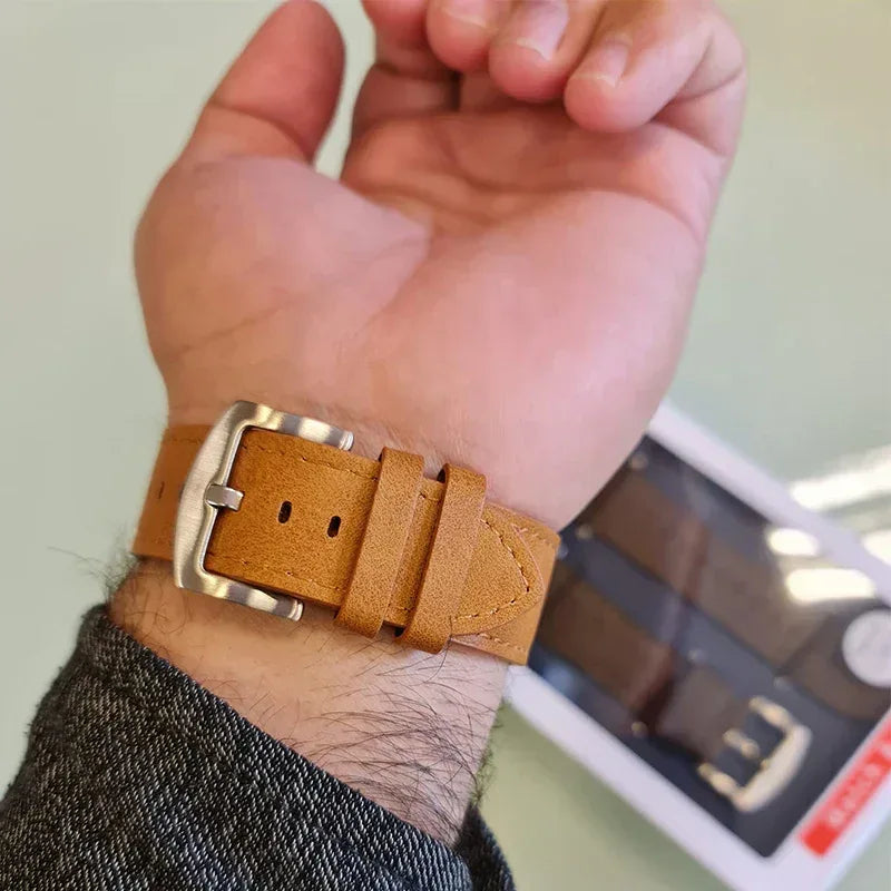 Coblue Slim Leather Band For Apple Watch - Three