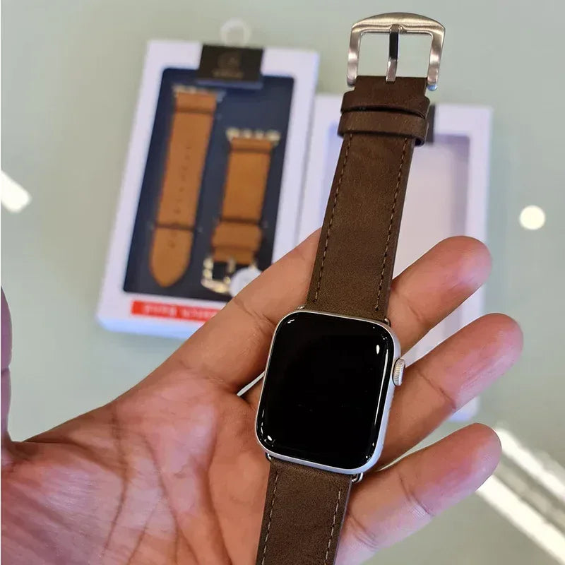 Coblue Slim Leather Band For Apple Watch - Three