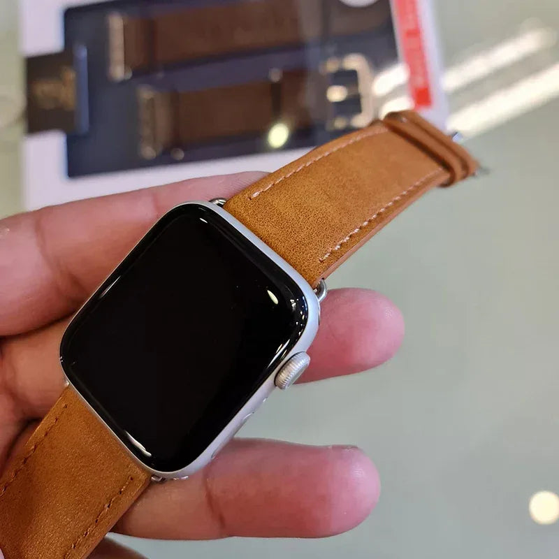 Coblue Slim Leather Band For Apple Watch - Three
