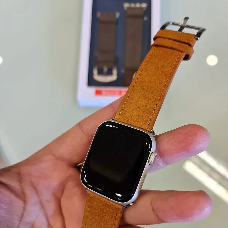 Coblue Slim Leather Band For Apple Watch - Three