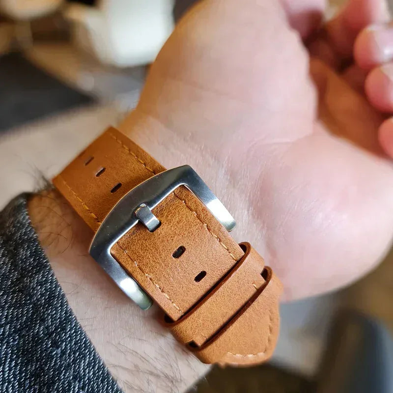 Coblue Slim Leather Band For Apple Watch - Three