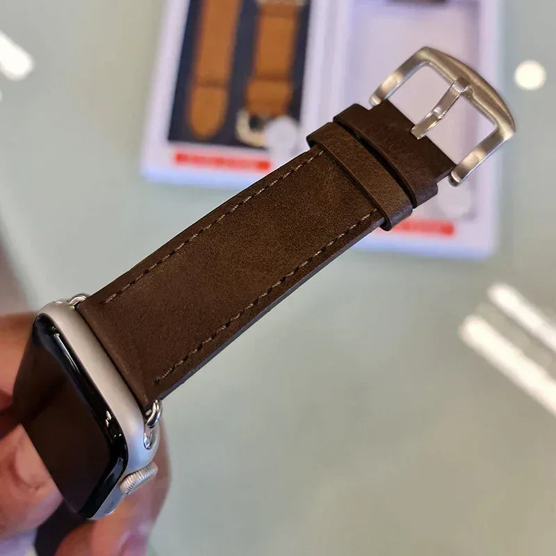Coblue Slim Leather Band For Apple Watch - Three