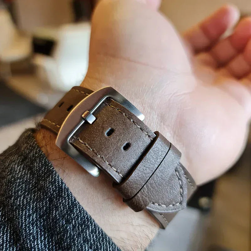 Coblue Slim Leather Band For Apple Watch - Three