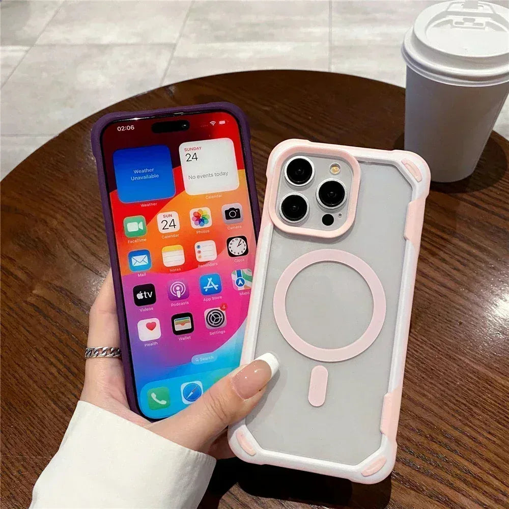 Colored Border Magsafe Case iPhone 16 Pro - Three