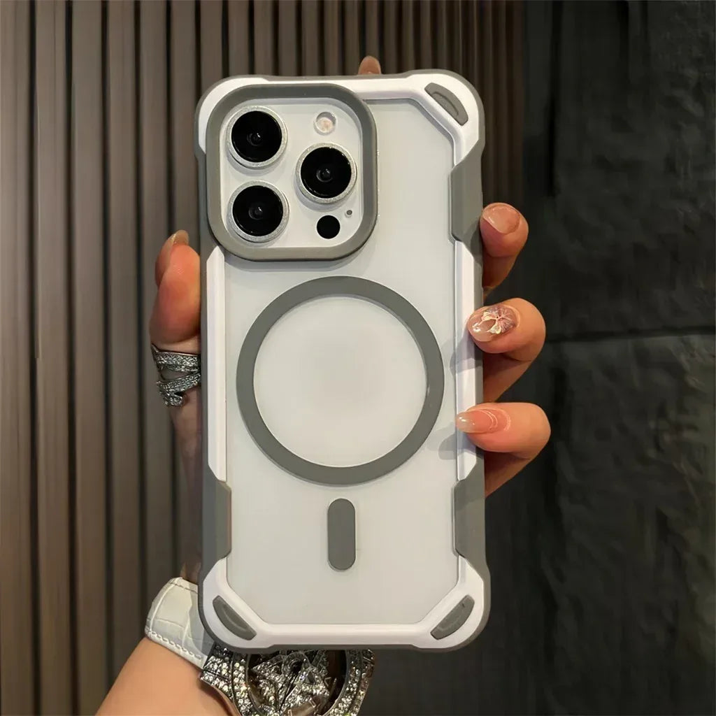 Colored Border Magsafe Case iPhone 12 Pro Max - Three