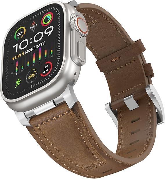 Contrast Leather Band For Apple Watch - Three