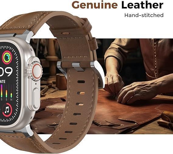 Contrast Leather Band For Apple Watch - Three