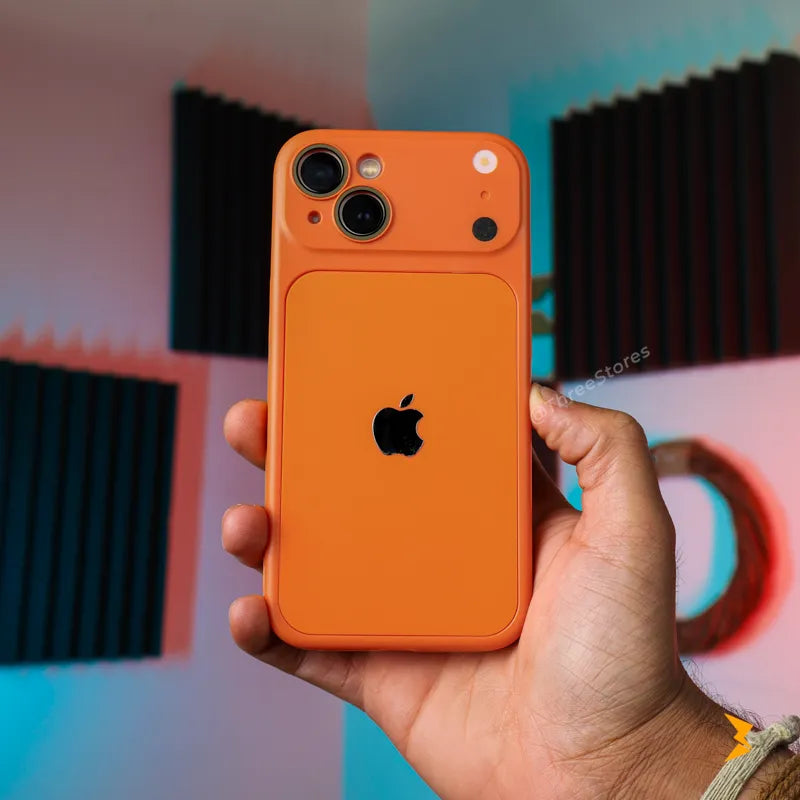 Copper Silicone Camera Protection Case iPhone 13/14