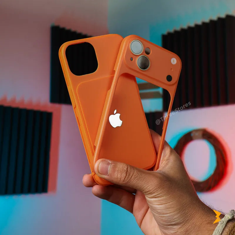 Copper Silicone Camera Protection Case iPhone 13/14