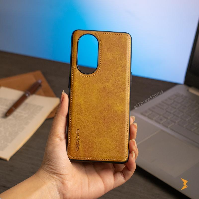 Cradle Leather Case Reno 8t 5G - Three
