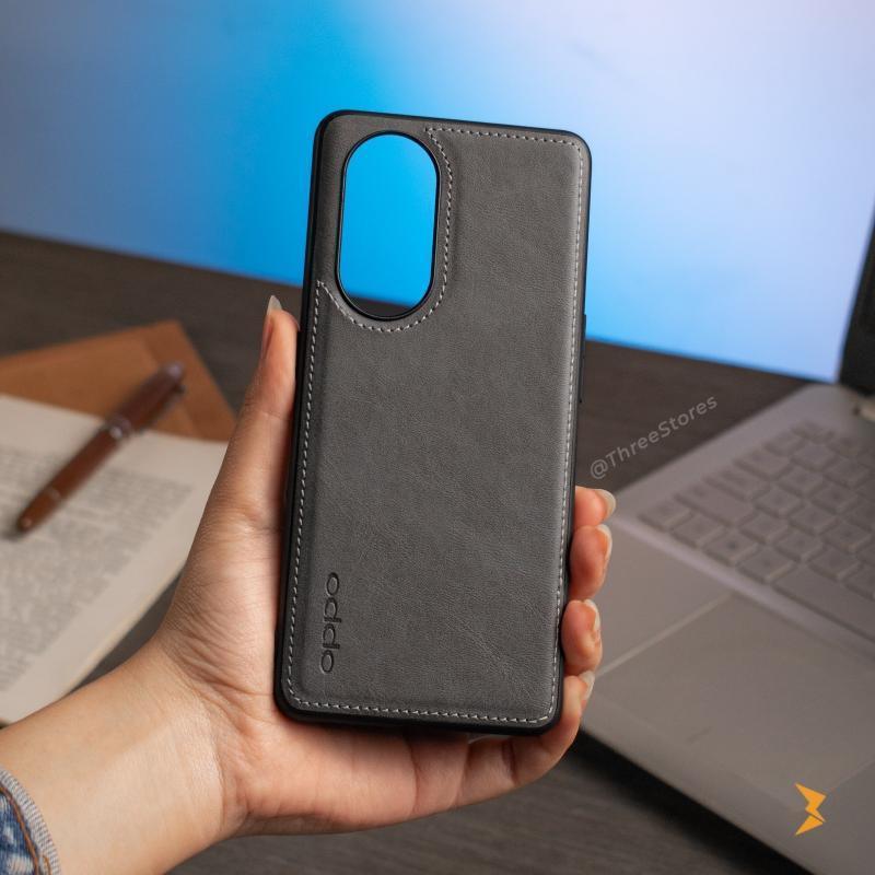 Cradle Leather Case Reno 8t 5G - Three