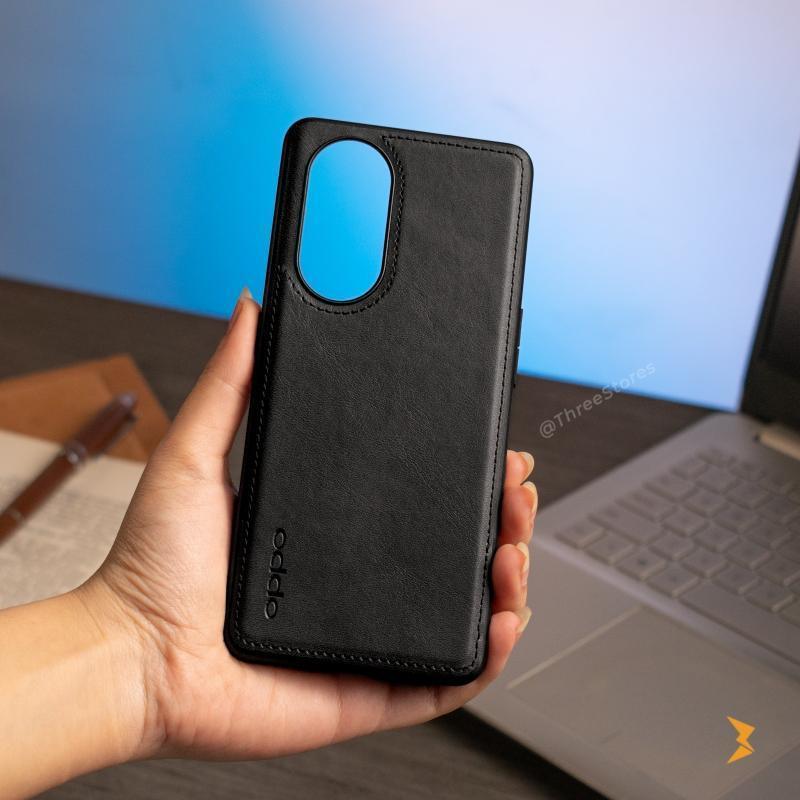 Cradle Leather Case Reno 8t 5G - Three