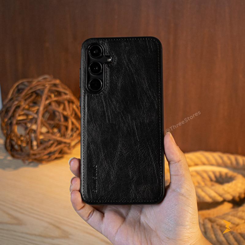 Cradle Leather Case Samsung A35 - Three