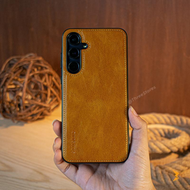 Cradle Leather Case Samsung A35 - Three