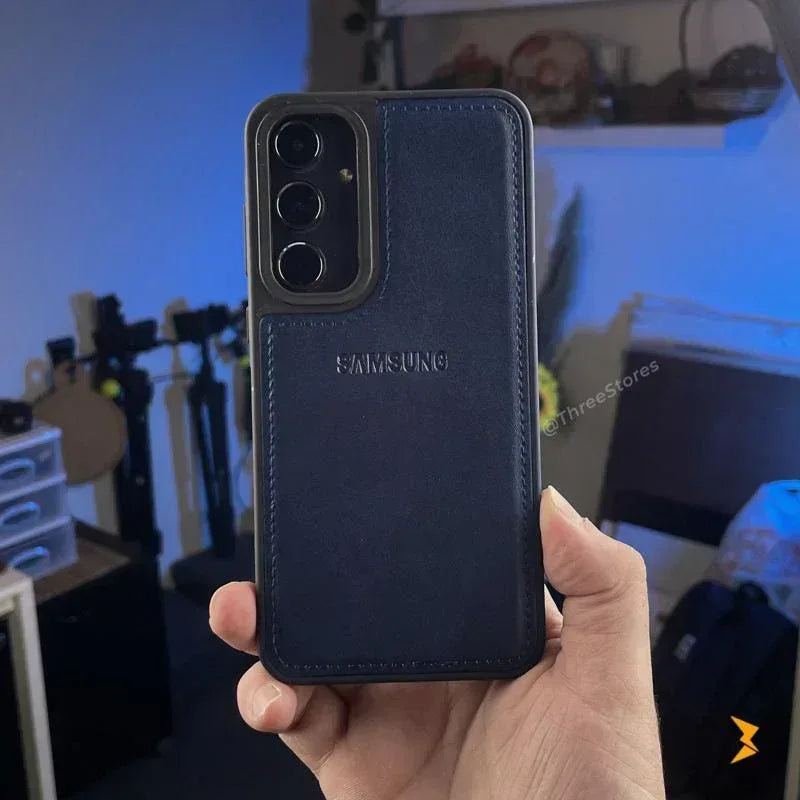 Cradle Leather Case Samsung A55 - Three