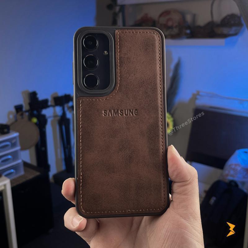 Cradle Leather Case Samsung A55 - Three