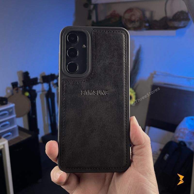 Cradle Leather Case Samsung A55 - Three