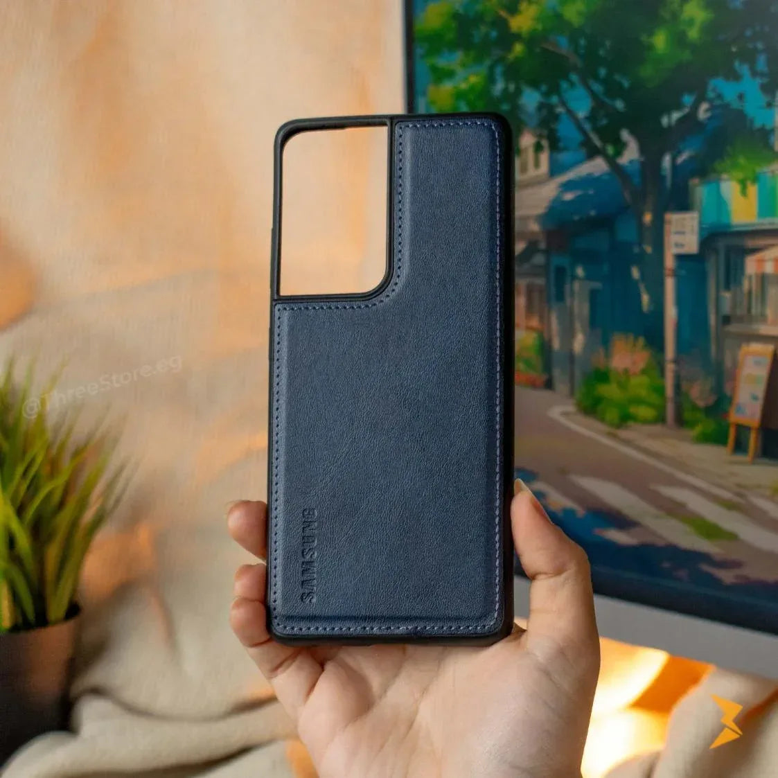 Cradle Leather Case Samsung S21 Ultra - Three