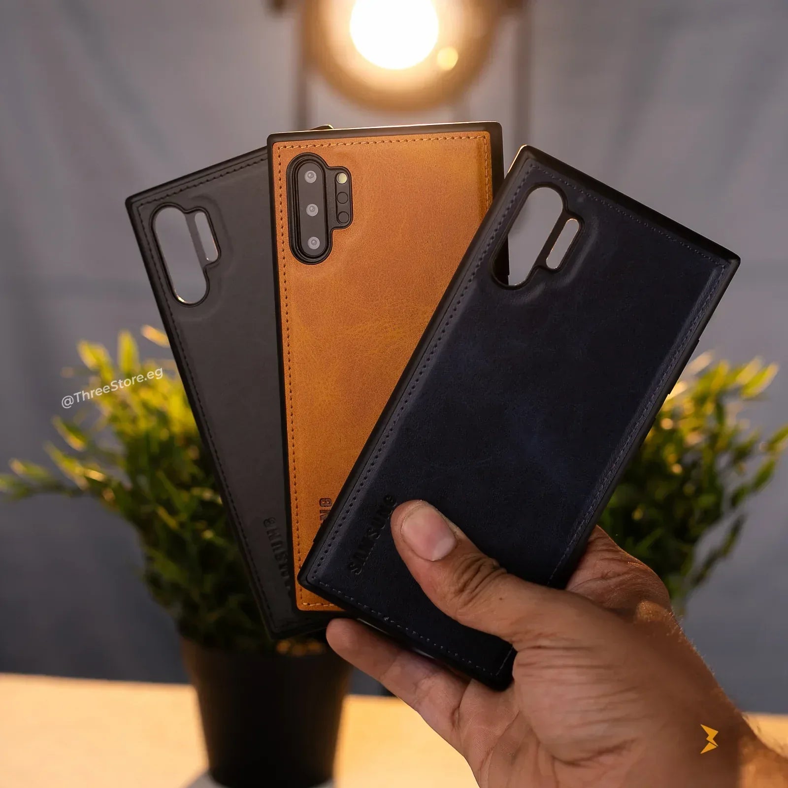 Cradle Leather Case Samsung Note 10 Plus - Three