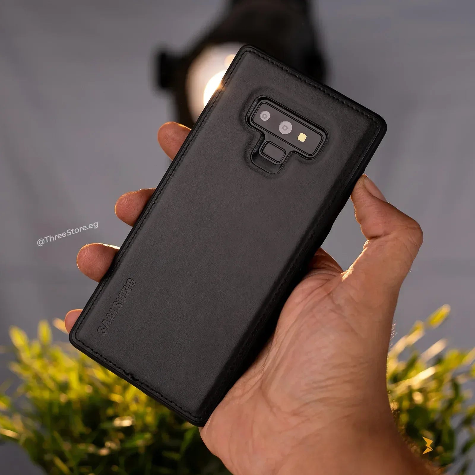 Cradle Leather Case Samsung Note 9 - Three