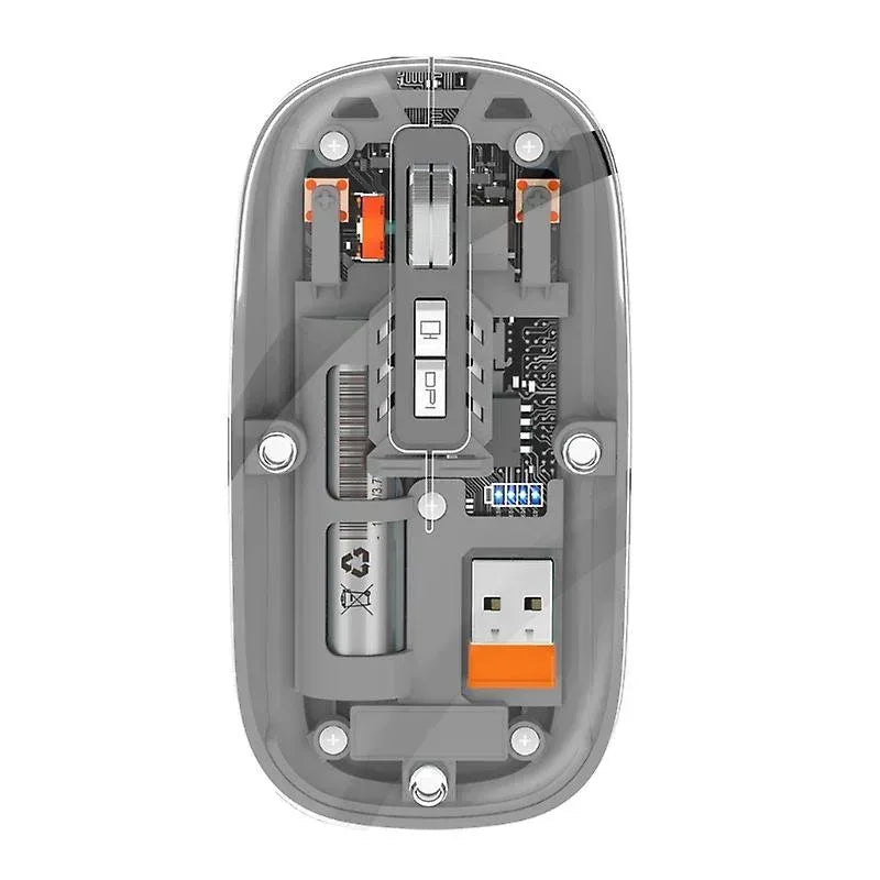 Crystal Transparent Wireless Mouse M233 - Three