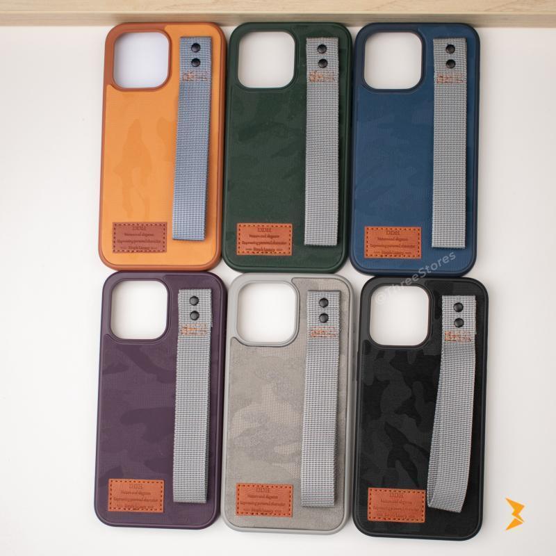 DDH Camo Hand Strap Case iPhone 15 Pro Max - Three