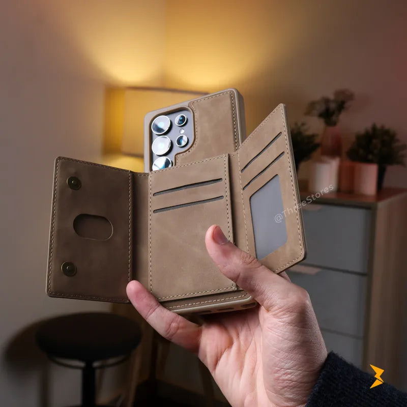 DDU Leather Magsafe Wallet Case Samsung S26 Ultra