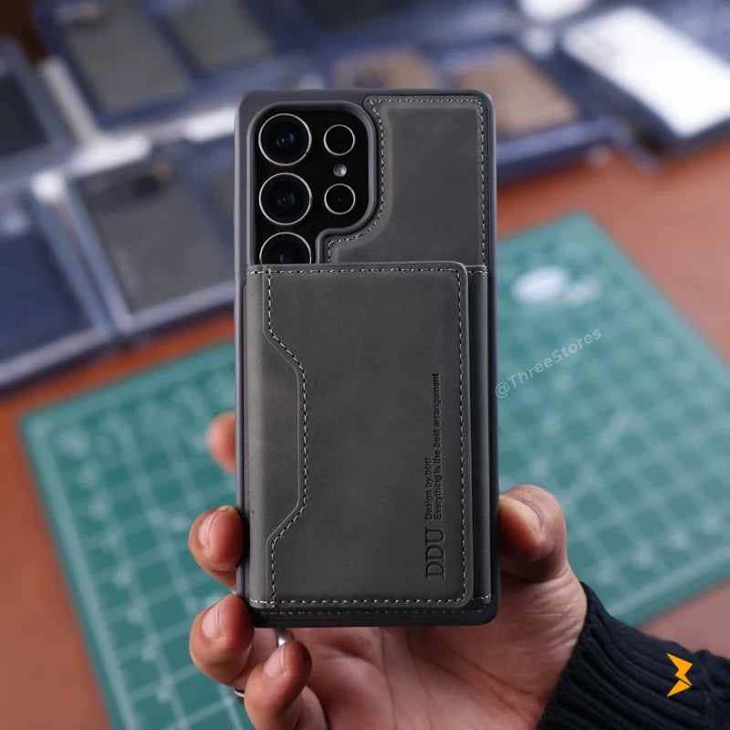 DDU Leather Magsafe Wallet Case Samsung S26 Ultra