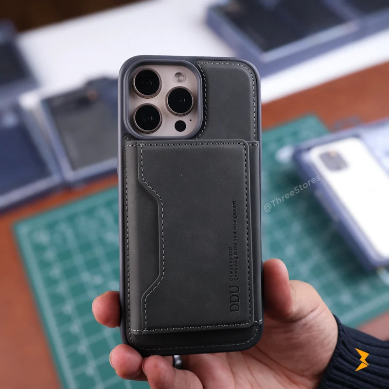 DDU Leather Magsafe Wallet Case iPhone 16 Pro Max