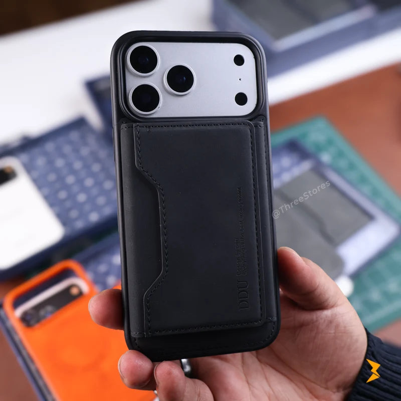 DDU Leather Magsafe Wallet Case iPhone 17 Pro Max