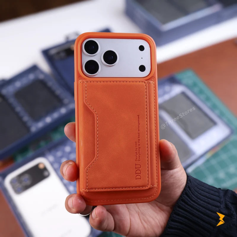 DDU Leather Magsafe Wallet Case iPhone 17 Pro Max