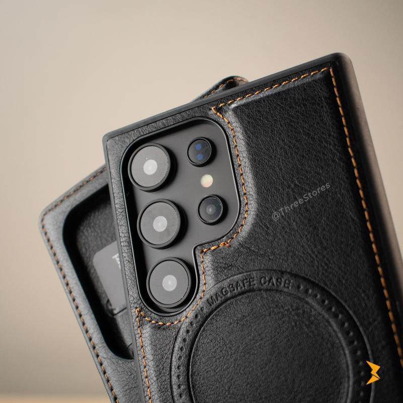 DDU Magsafe Flip Leather Case Samsung S24 Ultra - Three