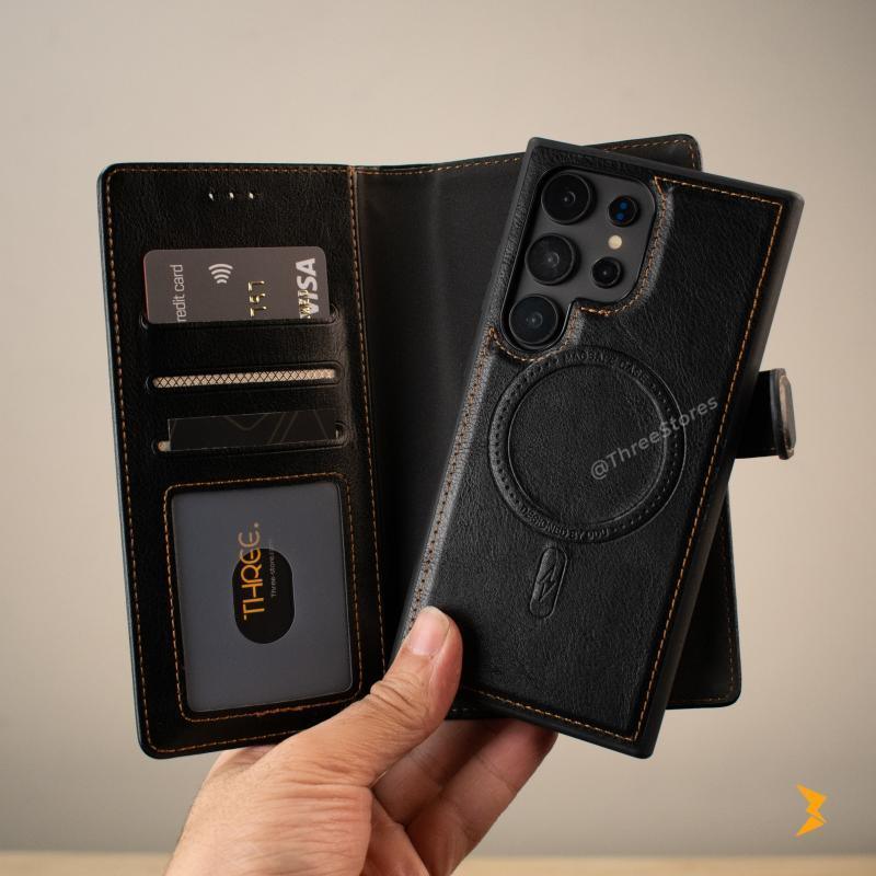 DDU Magsafe Flip Leather Case Samsung S24 Ultra - Three