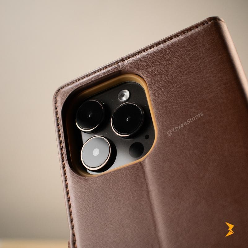 DDU Magsafe Flip Leather Case iPhone 15 Pro Max - Three