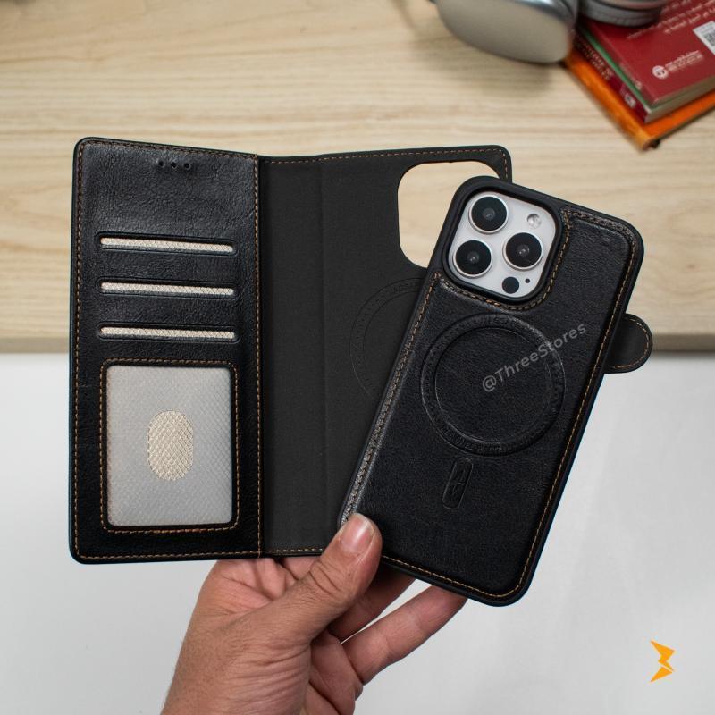DDU Magsafe Flip Leather Case iPhone 16 Pro Max - Three