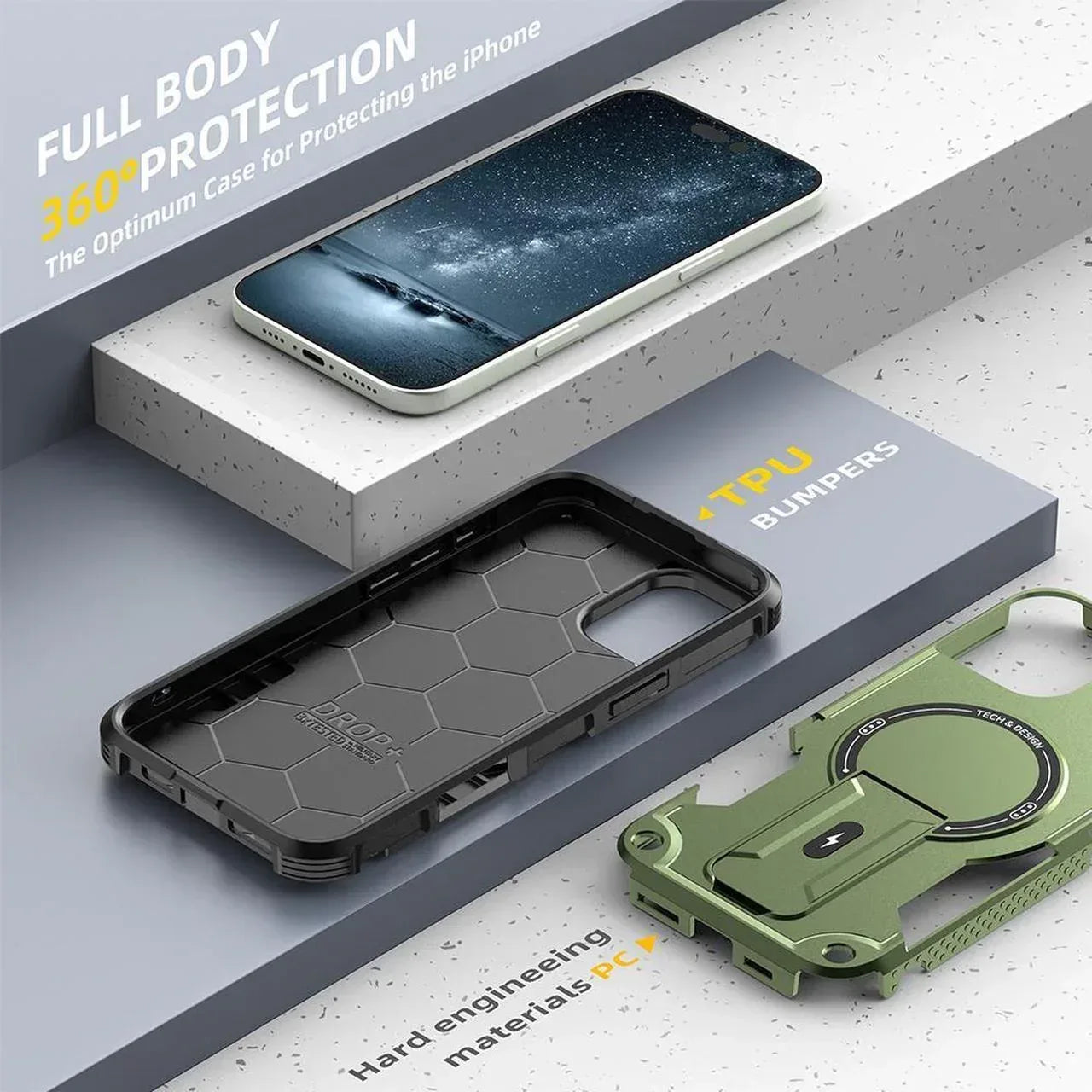 Defence Insider Case iPhone 16 - Three
