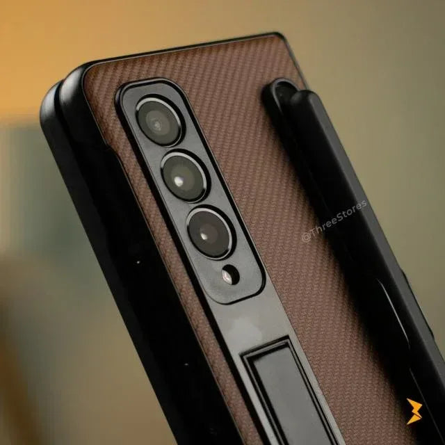 Defenzo Fiber Case With Pen Samsung Z Fold 3 - Three