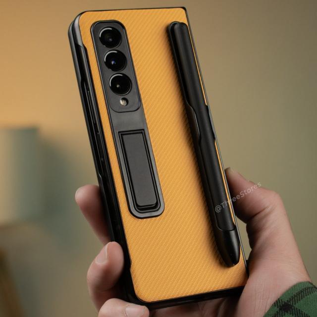 Defenzo Fiber Case With Pen Samsung Z Fold 3 - Three