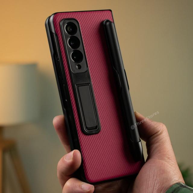 Defenzo Fiber Case With Pen Samsung Z Fold 3 - Three