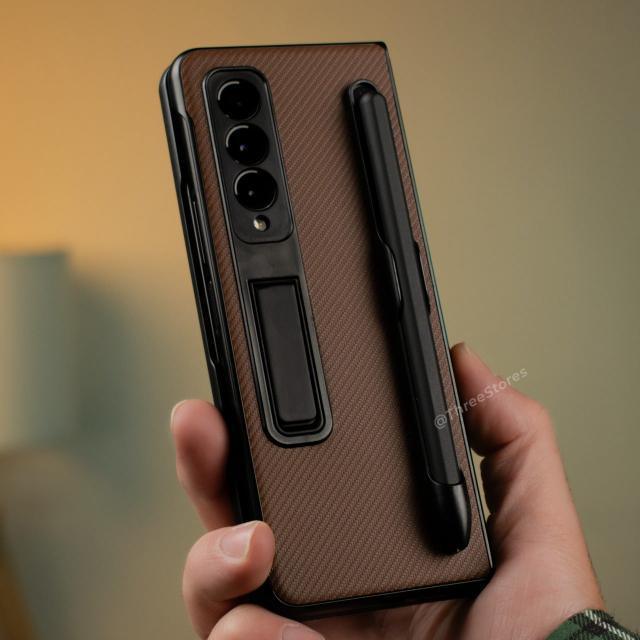 Defenzo Fiber Case With Pen Samsung Z Fold 3 - Three