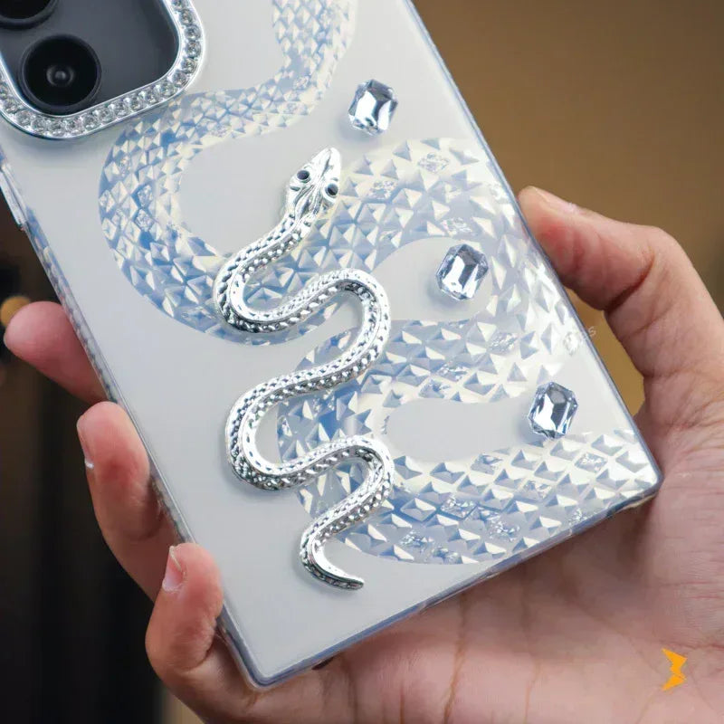 Diamond Heart Snake Case Samsung S25 Ultra - Three