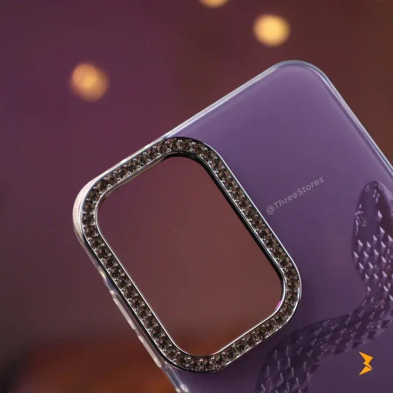 Diamond Heart Snake Case Samsung A56 - Three