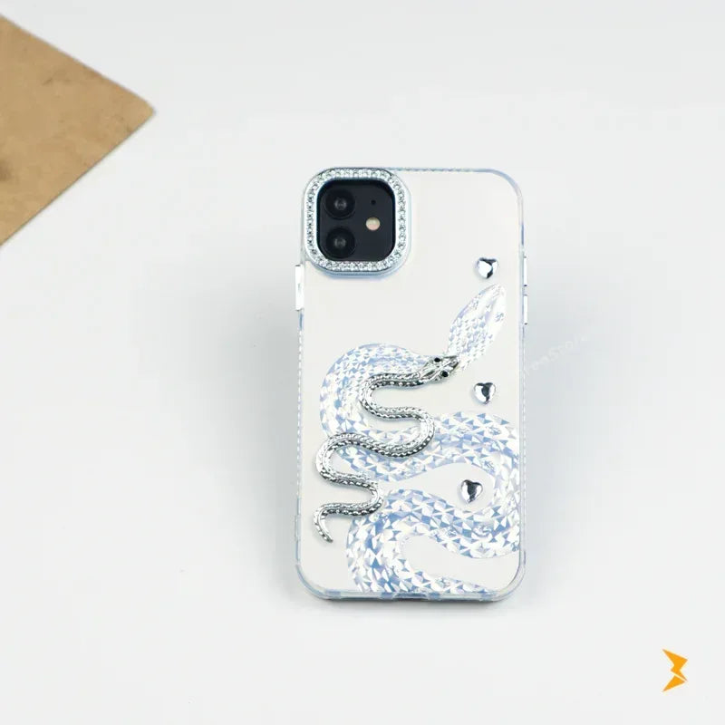 Diamond Heart Snake Case iPhone 11 - Three